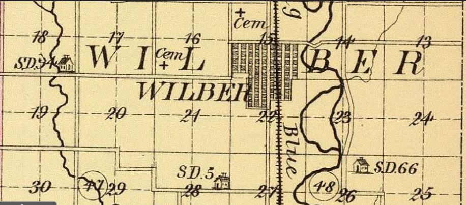 1885 Wilber, Saline Co., David Rumsey Historical Map Collection