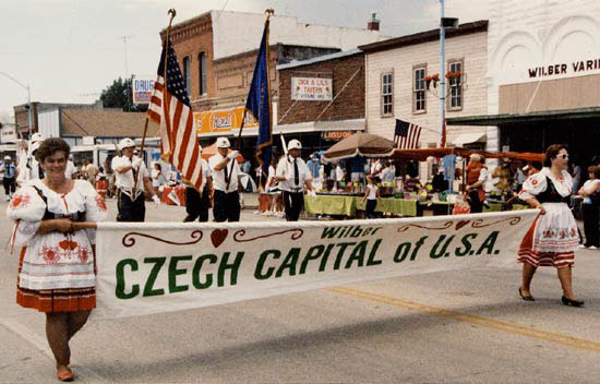 Wilber Czech capital of the USA 1987, Anna Mae Janecek Salda and Sherrie Rain