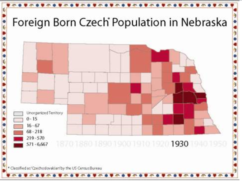 Census Maps Czech Heritage Project Nebraska